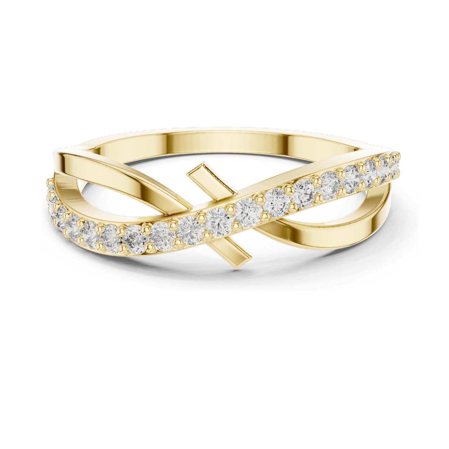 0.266 CT Lab Grown Diamond Ladies Ring | VVS-VS Clarity | 18KT, 14KT, 10KT Gold & 925 Silver | Rose, Yellow, White Gold & Moissanite Options