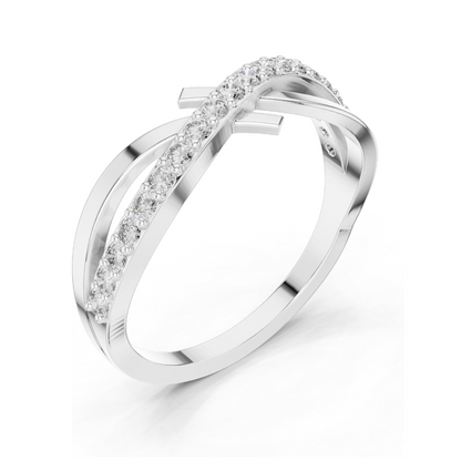 0.266 CT Lab Grown Diamond Ladies Ring | VVS-VS Clarity | 18KT, 14KT, 10KT Gold & 925 Silver | Rose, Yellow, White Gold & Moissanite Options