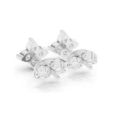 0.24 CT Diamond Flower Earrings | Lab-Grown VVS-VS EF Clarity | 18KT, 14KT, 10KT Gold & 925 Silver | Rose, Yellow, White Gold & Moissanite Options