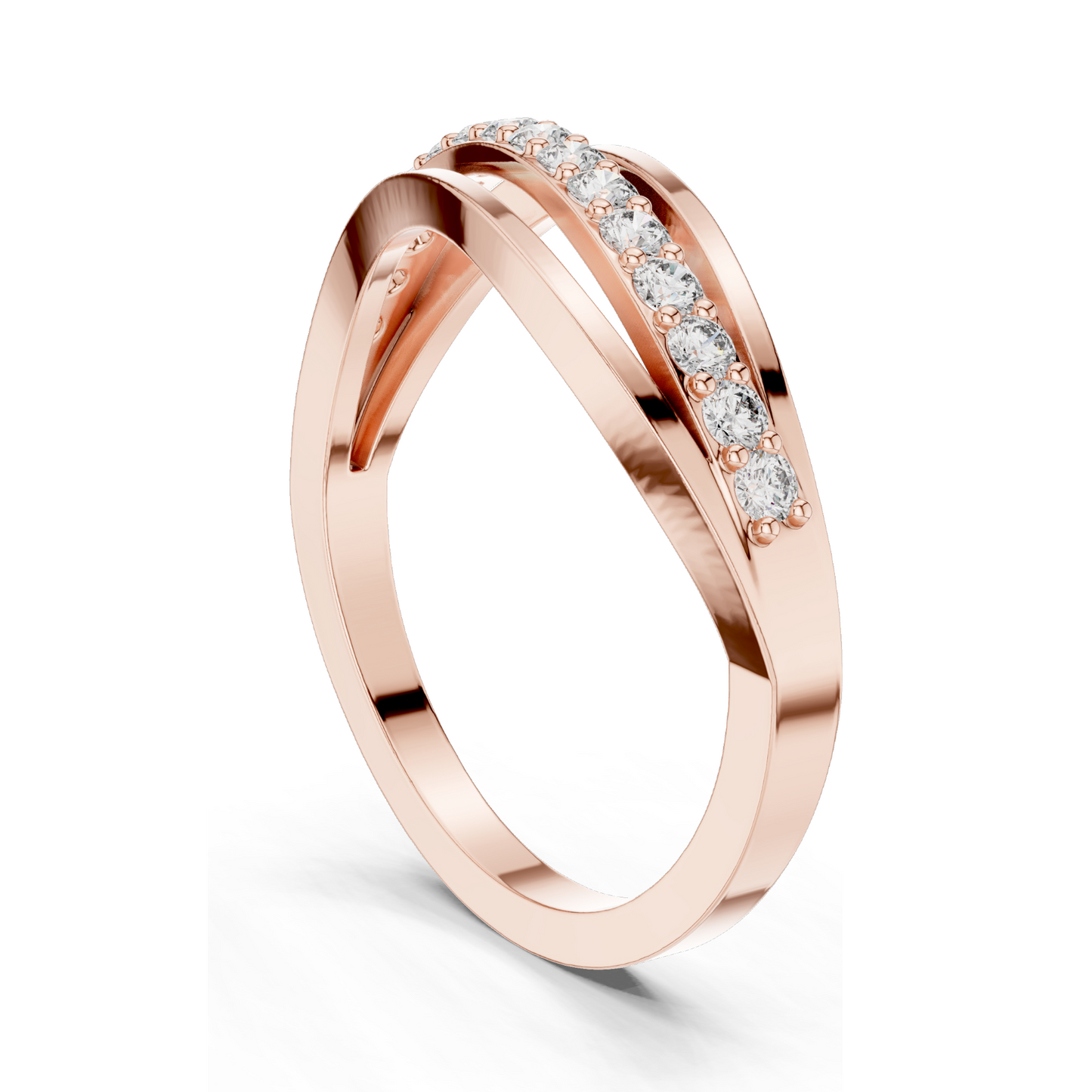 ✨ Elegant 0.225 CT Lab-Grown Diamond Ladies Ring | VVS-VS EF Clarity | 18KT, 14KT, 10KT Gold & 925 Silver | Rose, Yellow, White Gold & Moissanite Options