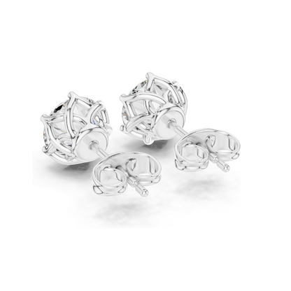 2 CT Lab Diamond Earrings for Women | VVS-VS EF Clarity | 18KT, 14KT, 10KT Gold & 925 Silver | Rose, Yellow, White Gold & Moissanite Options