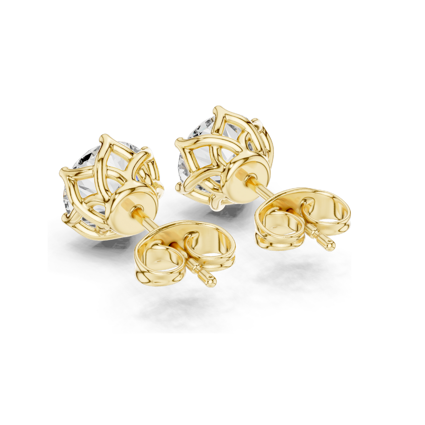 2 CT Lab Diamond Earrings for Women | VVS-VS EF Clarity | 18KT, 14KT, 10KT Gold & 925 Silver | Rose, Yellow, White Gold & Moissanite Options