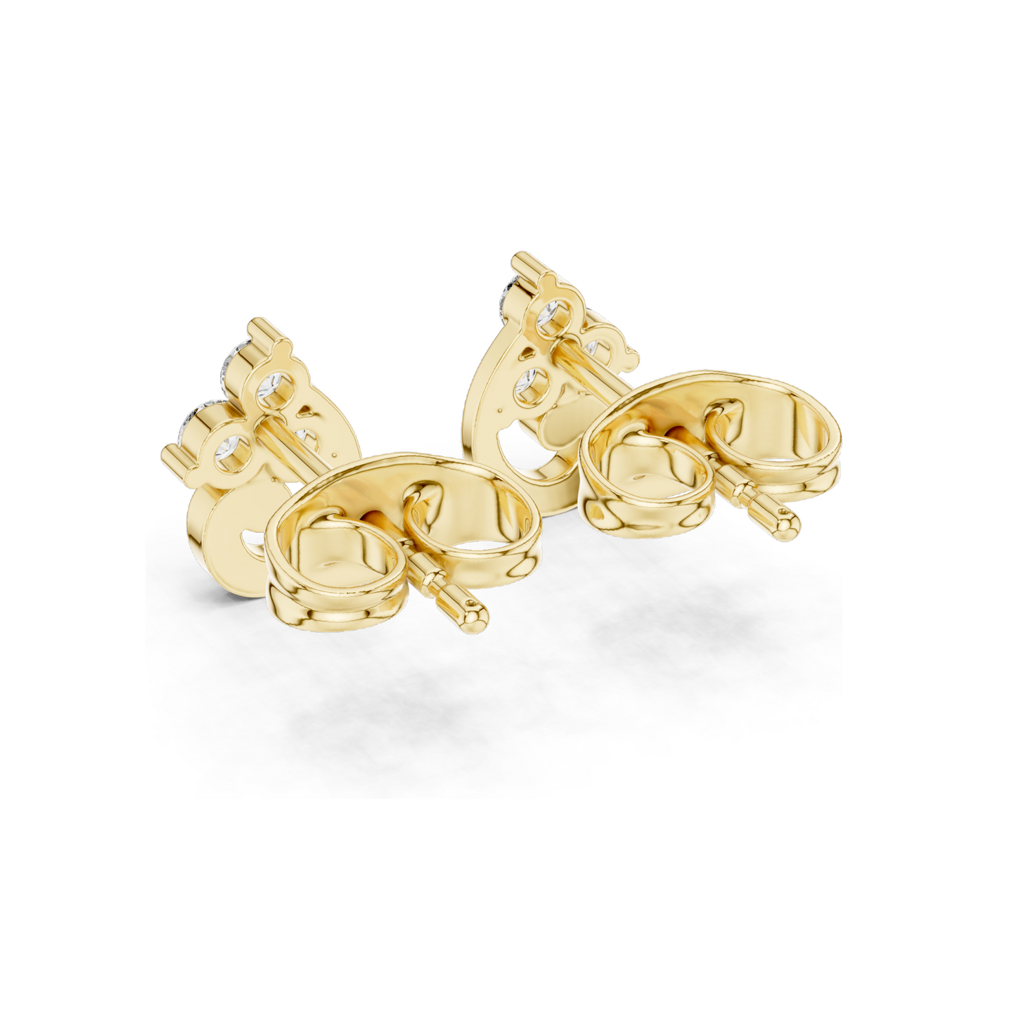 Lab Diamond Earrings for Women | 0.15 CT | 18KT, 14KT, 10KT Gold & 925 Silver | Moissanite & Diamond Options | Rose, Yellow, White Gold