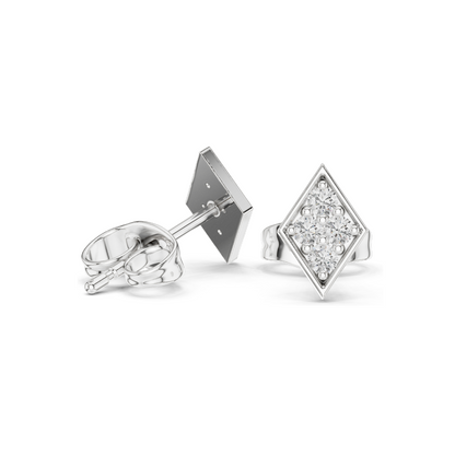 Lab Diamond Stud Earrings | VVS-VS EF Clarity | 18KT, 14KT, 10KT Gold & 925 Silver | Rose, Yellow, White Gold & Moissanite Options | 0.144 CT Total Weight