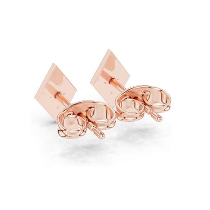 Lab Diamond Stud Earrings | VVS-VS EF Clarity | 18KT, 14KT, 10KT Gold & 925 Silver | Rose, Yellow, White Gold & Moissanite Options | 0.144 CT Total Weight