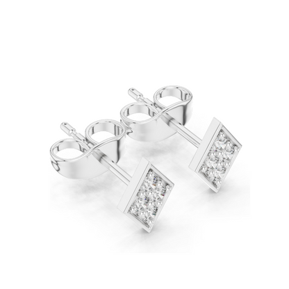 Lab Diamond Stud Earrings | VVS-VS EF Clarity | 18KT, 14KT, 10KT Gold & 925 Silver | Rose, Yellow, White Gold & Moissanite Options | 0.144 CT Total Weight