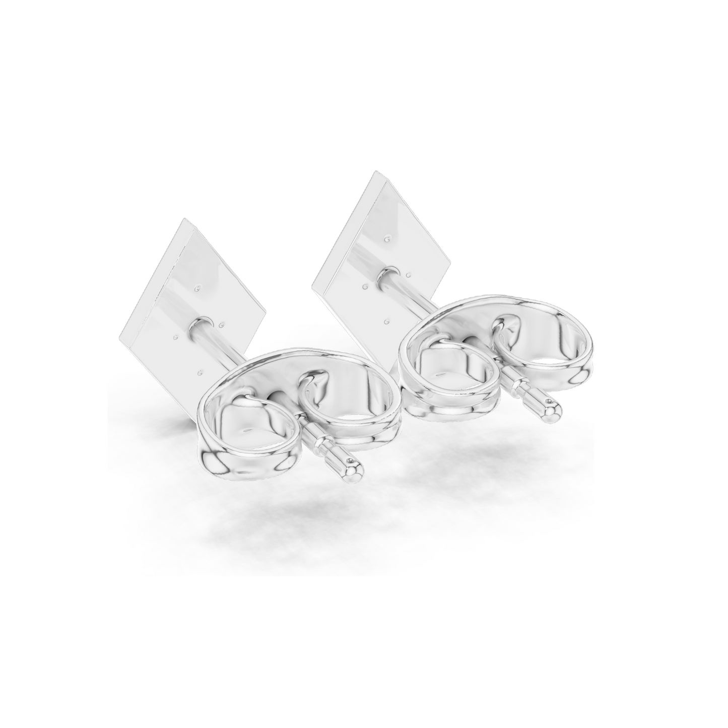 Lab Diamond Stud Earrings | VVS-VS EF Clarity | 18KT, 14KT, 10KT Gold & 925 Silver | Rose, Yellow, White Gold & Moissanite Options | 0.144 CT Total Weight