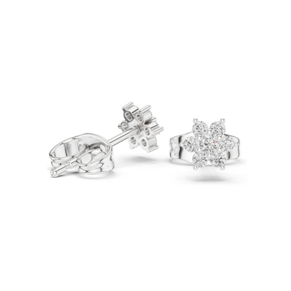 0.156 CT Lab Diamond Stud Earrings | VVS-VS EF Clarity | 18KT, 14KT, 10KT Gold & 925 Silver | Rose, Yellow, White Gold & Moissanite Options