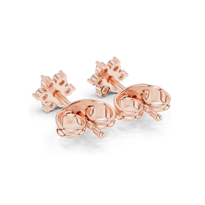 0.156 CT Lab Diamond Stud Earrings | VVS-VS EF Clarity | 18KT, 14KT, 10KT Gold & 925 Silver | Rose, Yellow, White Gold & Moissanite Options