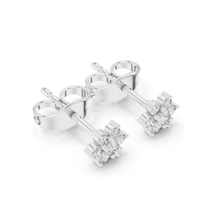 0.156 CT Lab Diamond Stud Earrings | VVS-VS EF Clarity | 18KT, 14KT, 10KT Gold & 925 Silver | Rose, Yellow, White Gold & Moissanite Options