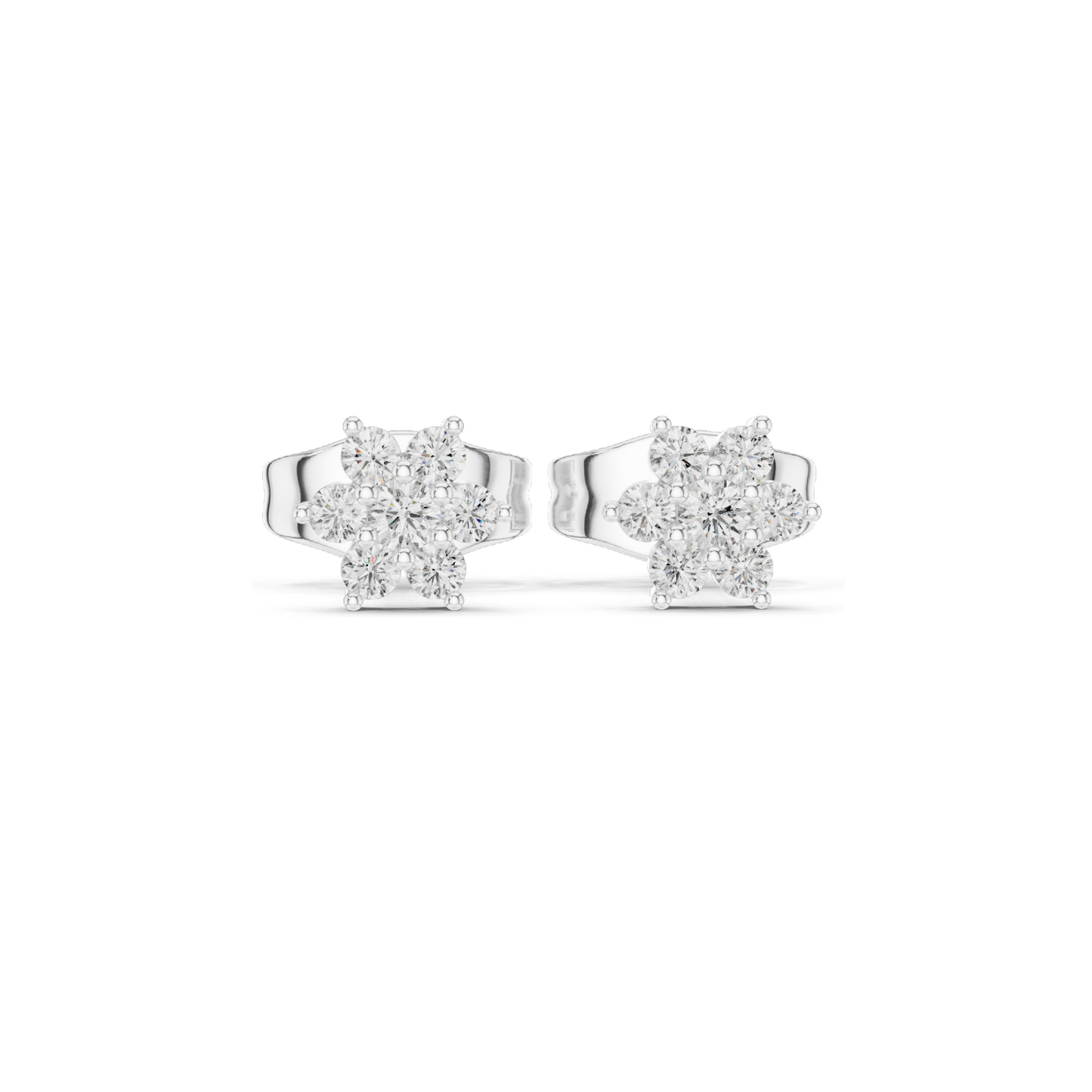 0.156 CT Lab Diamond Stud Earrings | VVS-VS EF Clarity | 18KT, 14KT, 10KT Gold & 925 Silver | Rose, Yellow, White Gold & Moissanite Options