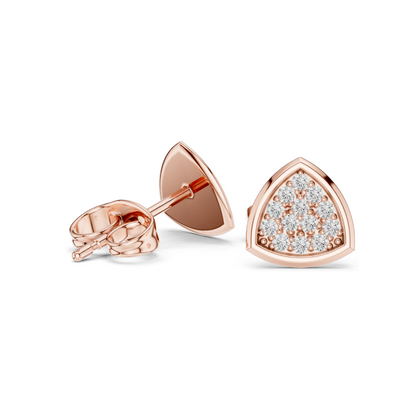 0.156 CT Lab Diamond & Moissanite Earrings for Women | VVS-VS EF Clarity | 18KT, 14KT, 10KT Gold & 925 Silver | Rose, Yellow, White Gold Options