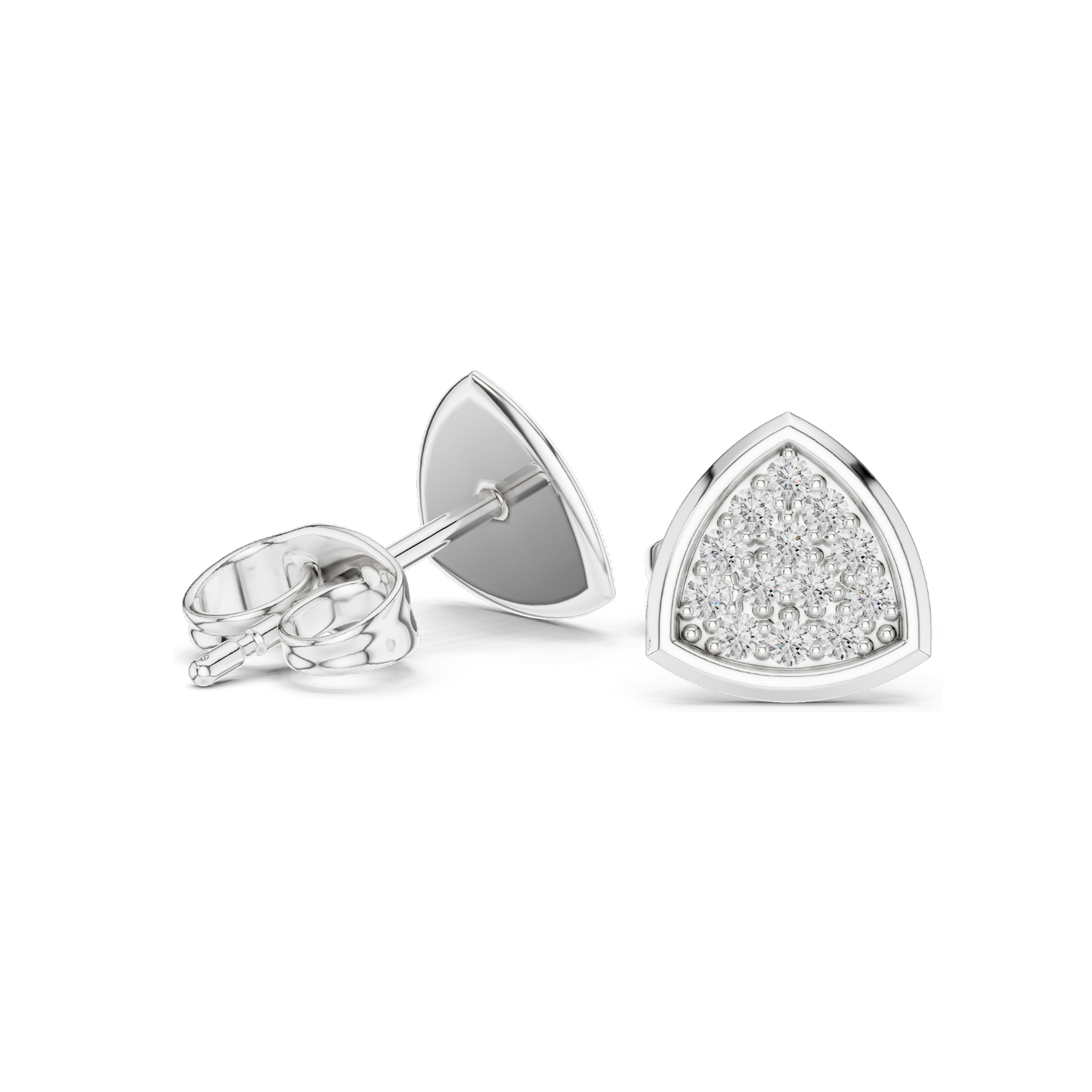 0.156 CT Lab Diamond & Moissanite Earrings for Women | VVS-VS EF Clarity | 18KT, 14KT, 10KT Gold & 925 Silver | Rose, Yellow, White Gold Options