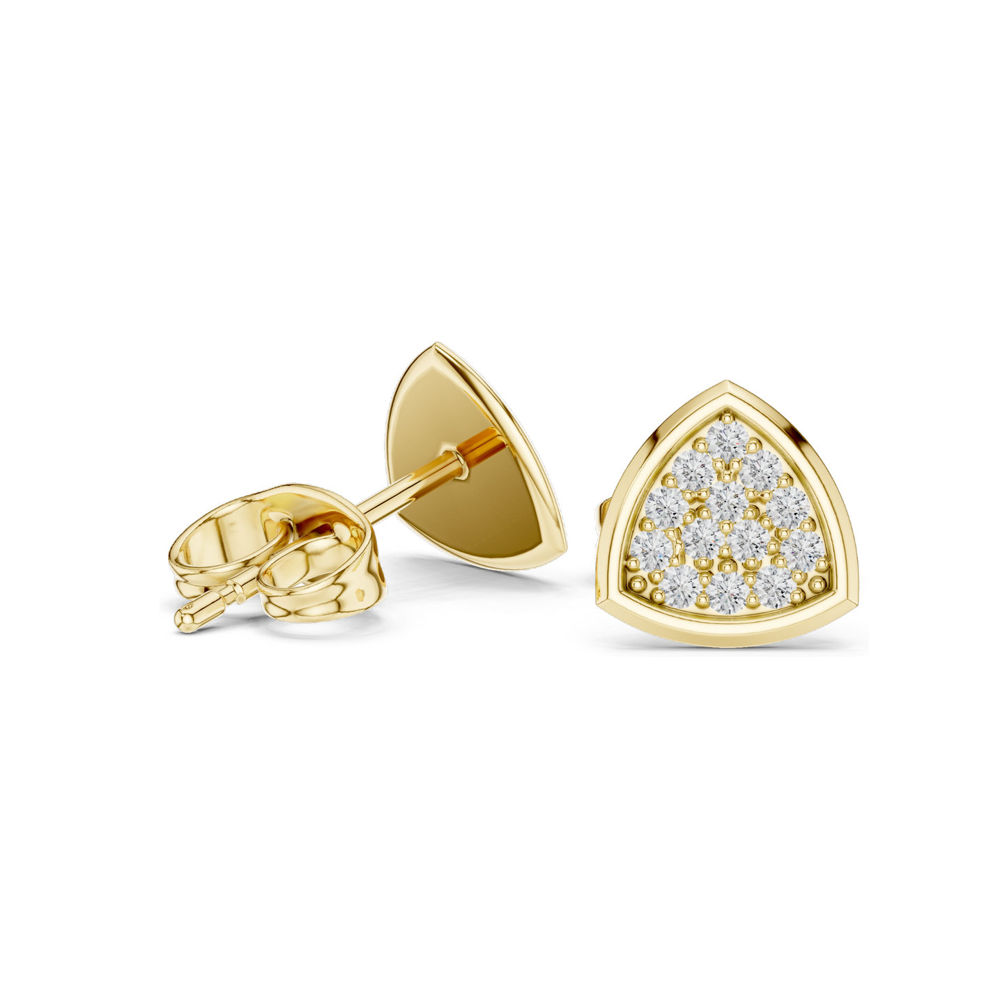 0.156 CT Lab Diamond & Moissanite Earrings for Women | VVS-VS EF Clarity | 18KT, 14KT, 10KT Gold & 925 Silver | Rose, Yellow, White Gold Options
