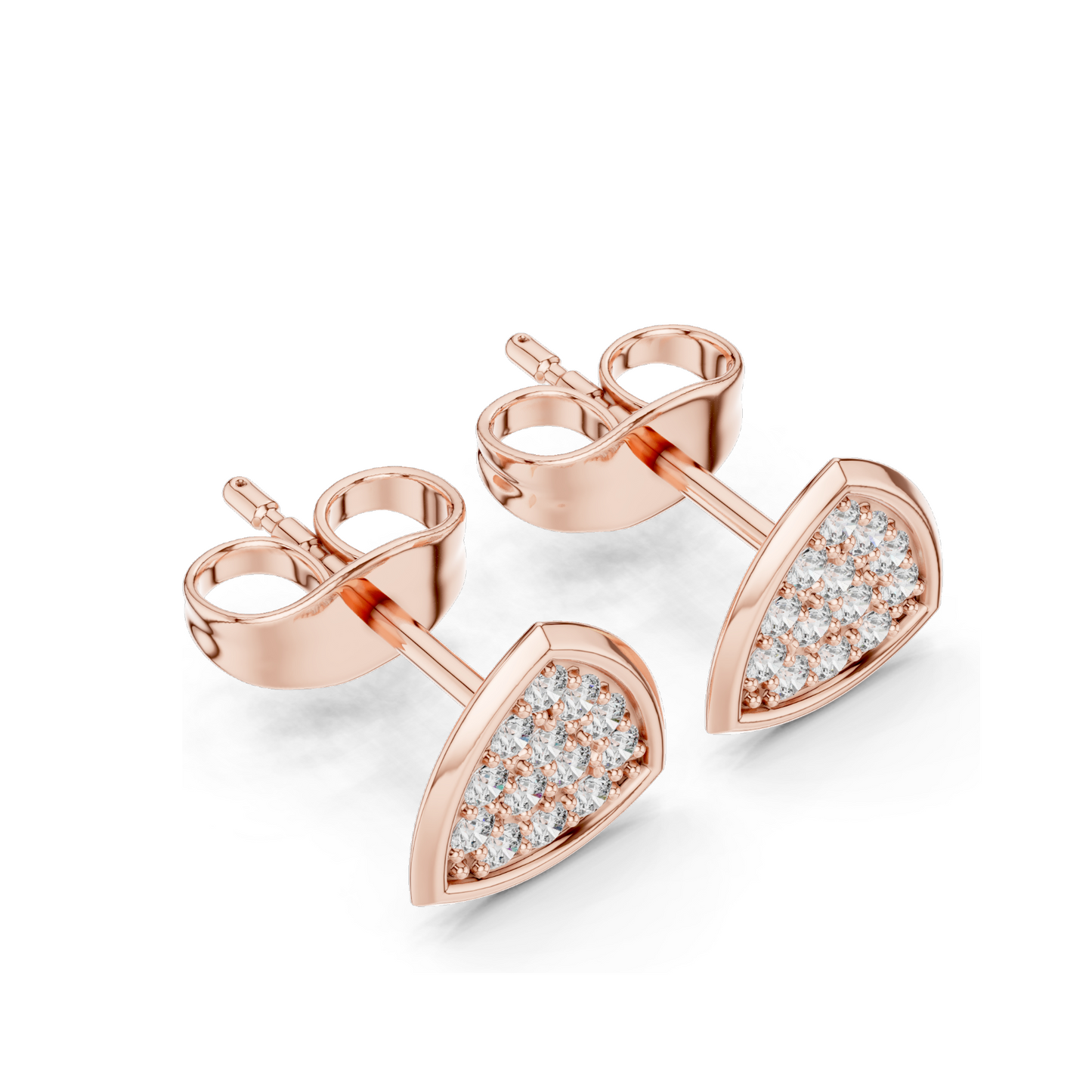 0.156 CT Lab Diamond & Moissanite Earrings for Women | VVS-VS EF Clarity | 18KT, 14KT, 10KT Gold & 925 Silver | Rose, Yellow, White Gold Options
