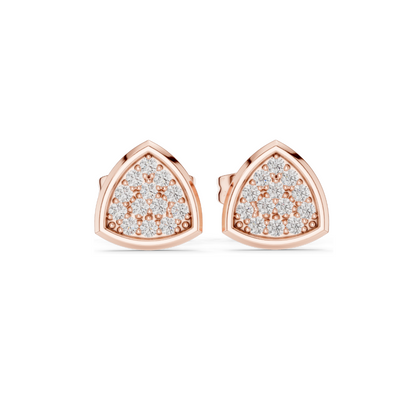 0.156 CT Lab Diamond & Moissanite Earrings for Women | VVS-VS EF Clarity | 18KT, 14KT, 10KT Gold & 925 Silver | Rose, Yellow, White Gold Options
