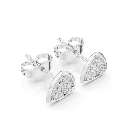 0.156 CT Lab Diamond & Moissanite Earrings for Women | VVS-VS EF Clarity | 18KT, 14KT, 10KT Gold & 925 Silver | Rose, Yellow, White Gold Options