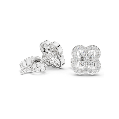 0.24 CT Lab Diamond Earrings | VVS-VS EF Clarity | 18KT, 14KT, 10KT Gold & 925 Silver | Rose, Yellow, White Gold & Moissanite Options