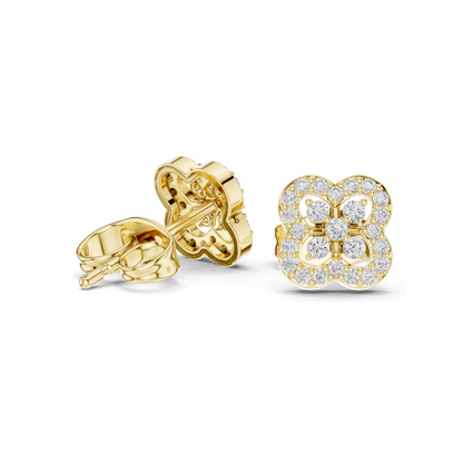 0.24 CT Lab Diamond Earrings | VVS-VS EF Clarity | 18KT, 14KT, 10KT Gold & 925 Silver | Rose, Yellow, White Gold & Moissanite Options