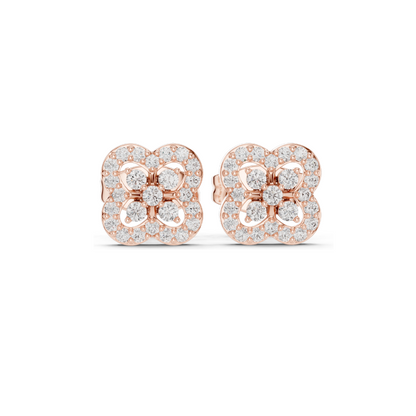 0.24 CT Lab Diamond Earrings | VVS-VS EF Clarity | 18KT, 14KT, 10KT Gold & 925 Silver | Rose, Yellow, White Gold & Moissanite Options