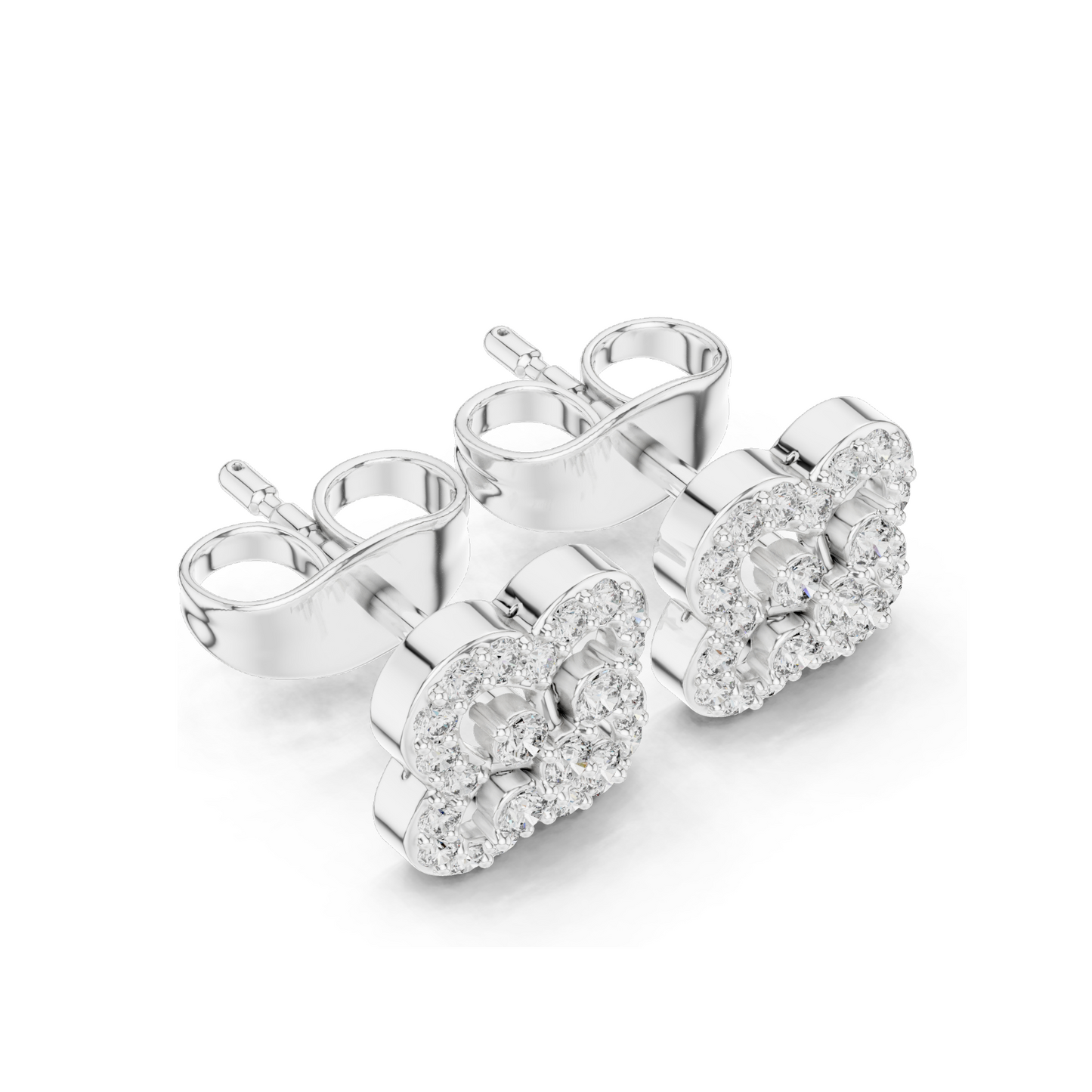 0.24 CT Lab Diamond Earrings | VVS-VS EF Clarity | 18KT, 14KT, 10KT Gold & 925 Silver | Rose, Yellow, White Gold & Moissanite Options