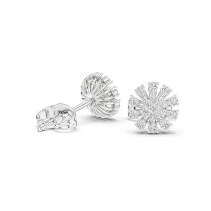 0.19 CT Lab Diamond Stud Earrings for Women | VVS-VS EF Clarity | 18KT, 14KT, 10KT Gold & 925 Silver | Rose, Yellow, White Gold & Moissanite Options