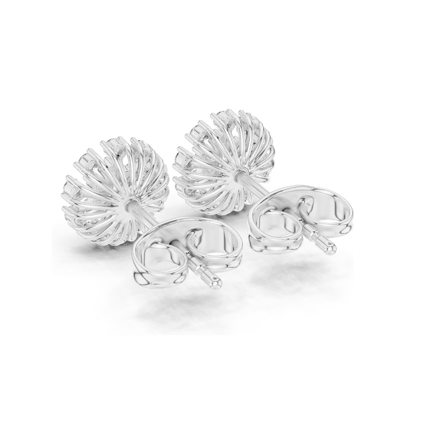 0.19 CT Lab Diamond Stud Earrings for Women | VVS-VS EF Clarity | 18KT, 14KT, 10KT Gold & 925 Silver | Rose, Yellow, White Gold & Moissanite Options