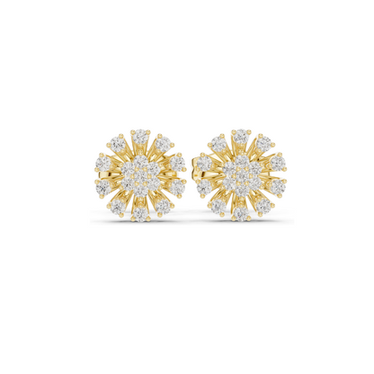 0.19 CT Lab Diamond Stud Earrings for Women | VVS-VS EF Clarity | 18KT, 14KT, 10KT Gold & 925 Silver | Rose, Yellow, White Gold & Moissanite Options