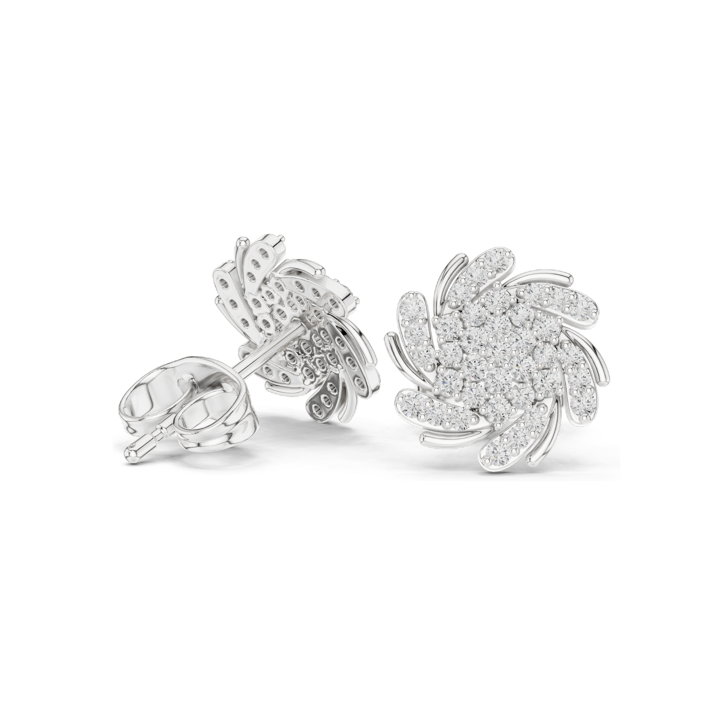 0.334 CT Lab Diamond Earrings for Women | VVS-VS Clarity | 18KT, 14KT, 10KT Gold & 925 Silver | Rose, Yellow, White Gold & Moissanite Options