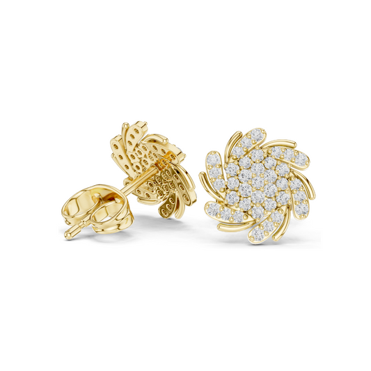 0.334 CT Lab Diamond Earrings for Women | VVS-VS Clarity | 18KT, 14KT, 10KT Gold & 925 Silver | Rose, Yellow, White Gold & Moissanite Options