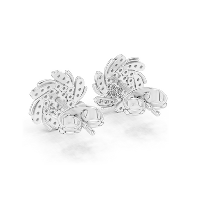 0.334 CT Lab Diamond Earrings for Women | VVS-VS Clarity | 18KT, 14KT, 10KT Gold & 925 Silver | Rose, Yellow, White Gold & Moissanite Options