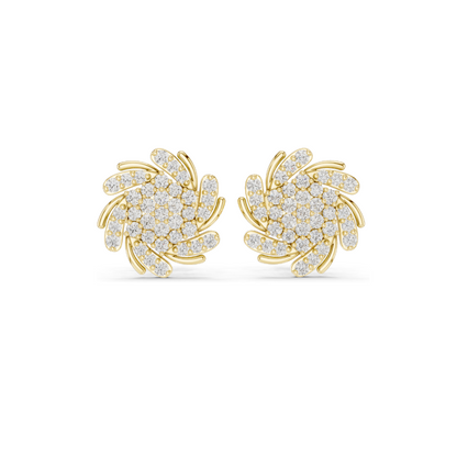 0.334 CT Lab Diamond Earrings for Women | VVS-VS Clarity | 18KT, 14KT, 10KT Gold & 925 Silver | Rose, Yellow, White Gold & Moissanite Options