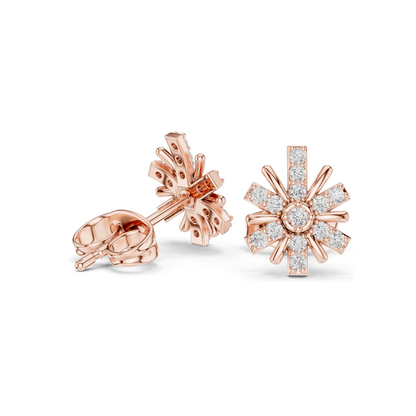 0.18 CT Lab Diamond Earrings for Women | VVS-VS EF Clarity | 18KT, 14KT, 10KT Gold & 925 Silver | Rose, Yellow, White Gold & Moissanite Options