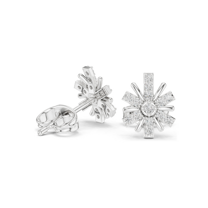 0.18 CT Lab Diamond Earrings for Women | VVS-VS EF Clarity | 18KT, 14KT, 10KT Gold & 925 Silver | Rose, Yellow, White Gold & Moissanite Options