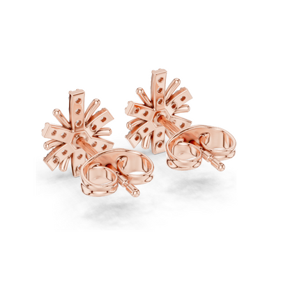 0.18 CT Lab Diamond Earrings for Women | VVS-VS EF Clarity | 18KT, 14KT, 10KT Gold & 925 Silver | Rose, Yellow, White Gold & Moissanite Options