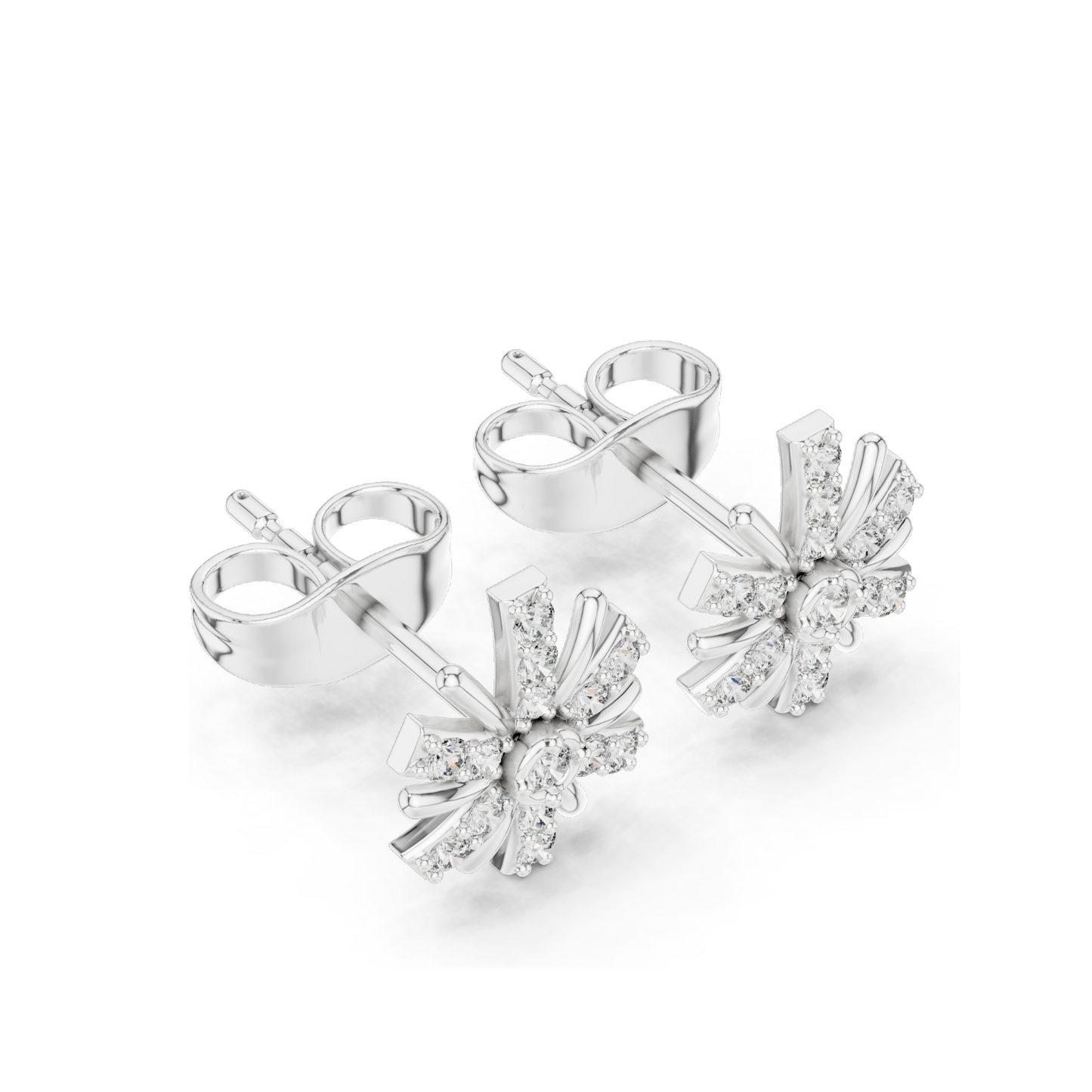 0.18 CT Lab Diamond Earrings for Women | VVS-VS EF Clarity | 18KT, 14KT, 10KT Gold & 925 Silver | Rose, Yellow, White Gold & Moissanite Options