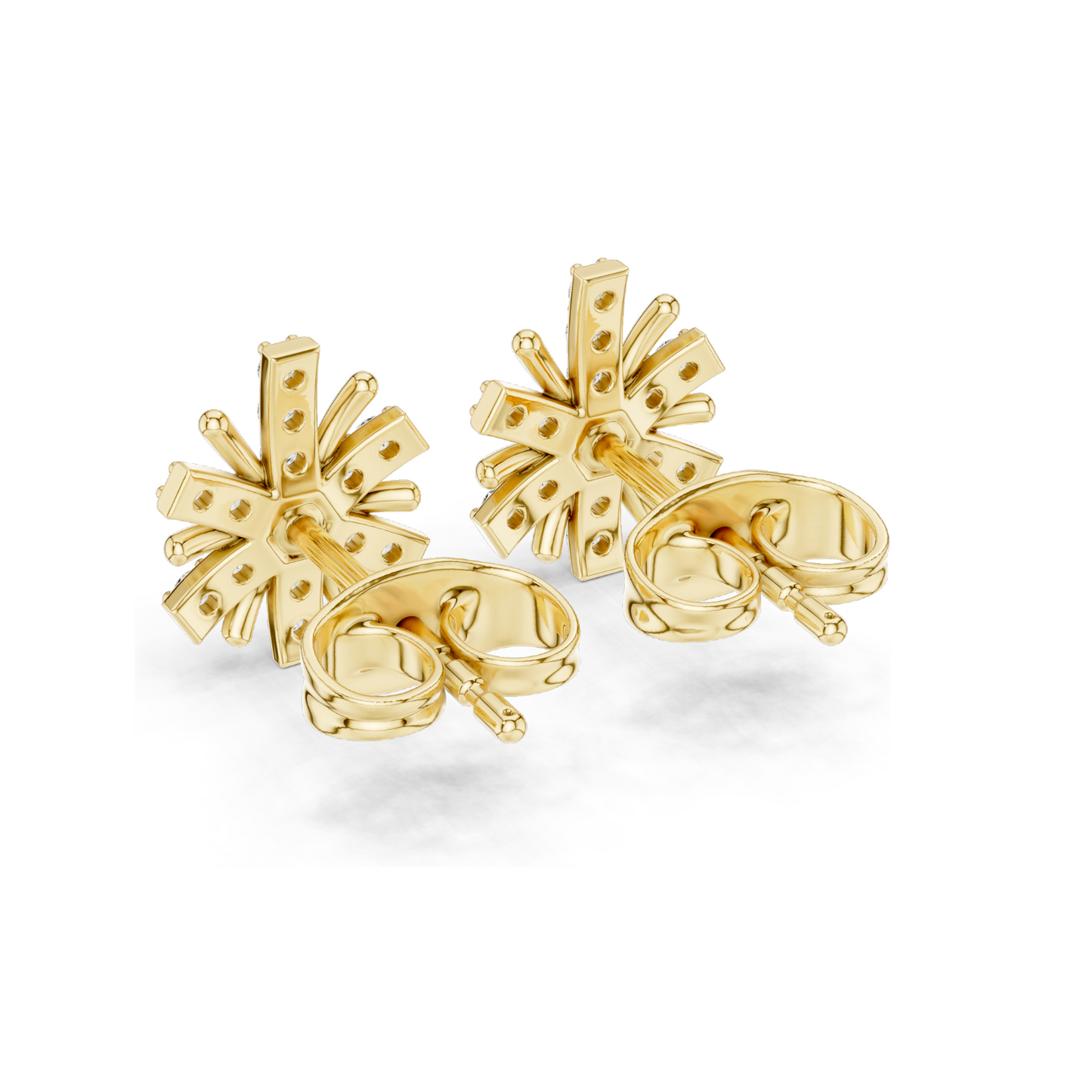 0.18 CT Lab Diamond Earrings for Women | VVS-VS EF Clarity | 18KT, 14KT, 10KT Gold & 925 Silver | Rose, Yellow, White Gold & Moissanite Options