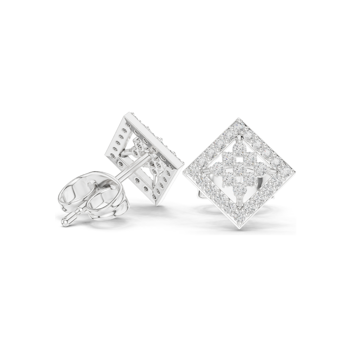 0.25 CT Lab Diamond Stud Earrings | VVS-VS Clarity | 18KT, 14KT, 10KT Gold & 925 Silver | Rose, Yellow, White Gold & Moissanite Options