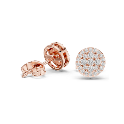 0.334 CT Lab Diamond Earrings for Women | VVS-VS EF Clarity | 18KT, 14KT, 10KT Gold & 925 Silver | Rose, Yellow, White Gold & Moissanite Options