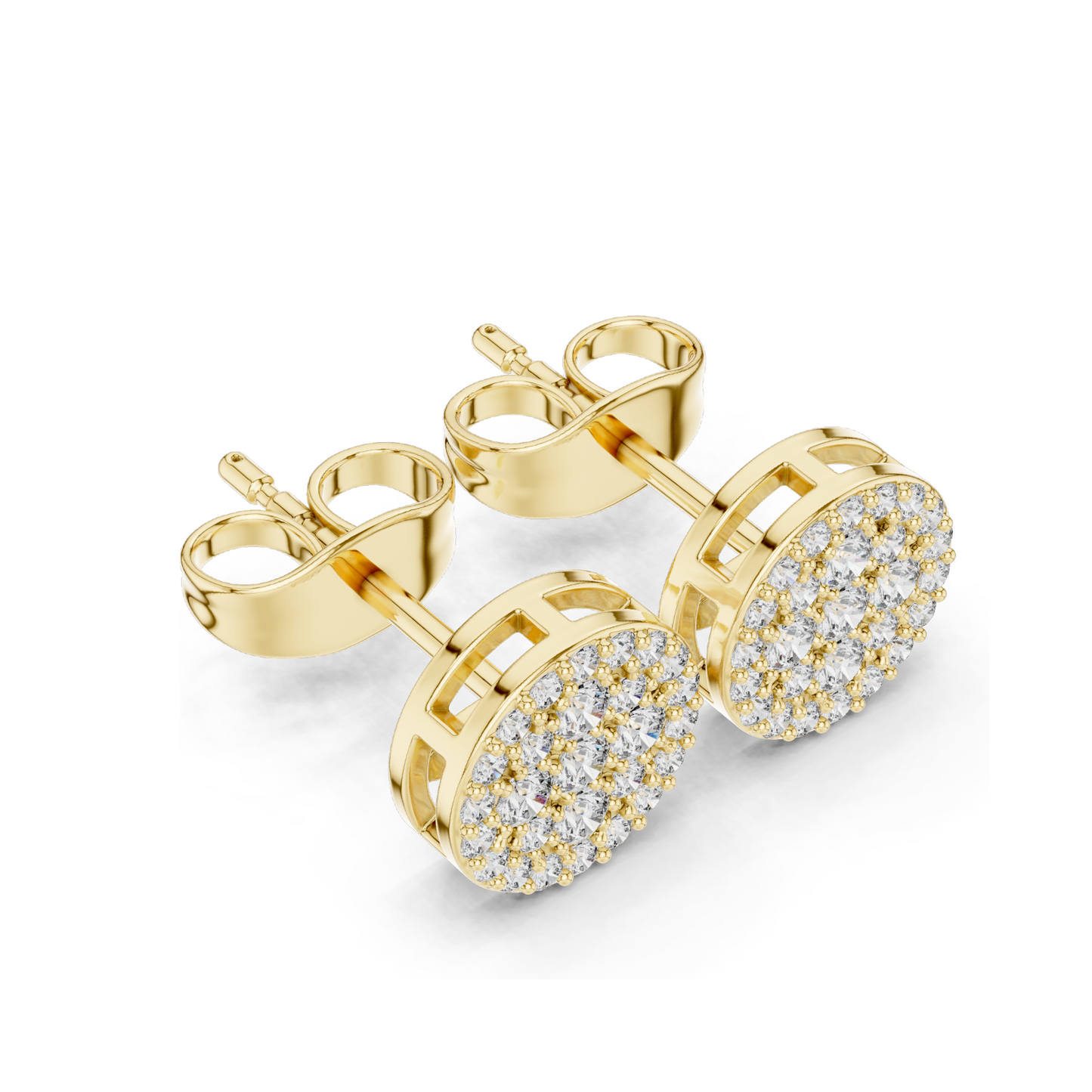 0.334 CT Lab Diamond Earrings for Women | VVS-VS EF Clarity | 18KT, 14KT, 10KT Gold & 925 Silver | Rose, Yellow, White Gold & Moissanite Options