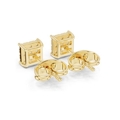 0.18 CT Lab Diamond Stud Earrings | VVS-VS EF Clarity | 18KT, 14KT, 10KT Gold & 925 Silver | Rose, Yellow, White Gold & Moissanite Options