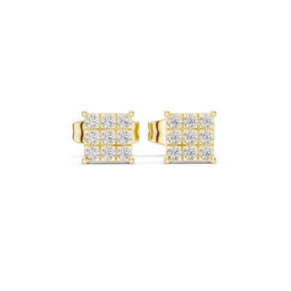 0.18 CT Lab Diamond Stud Earrings | VVS-VS EF Clarity | 18KT, 14KT, 10KT Gold & 925 Silver | Rose, Yellow, White Gold & Moissanite Options
