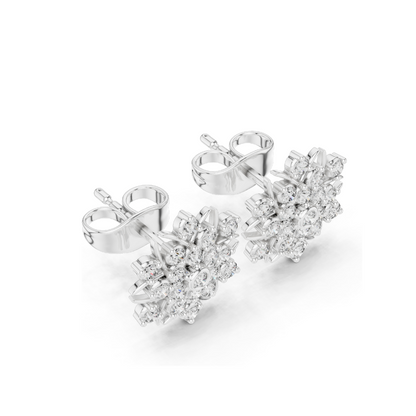 0.38 CT Lab Diamond Earrings for Women | VVS-VS EF Clarity | 18KT, 14KT, 10KT Gold & 925 Silver | Rose, Yellow, White Gold & Moissanite Options