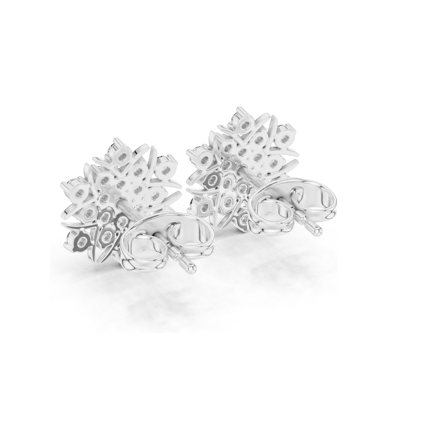 0.38 CT Lab Diamond Earrings for Women | VVS-VS EF Clarity | 18KT, 14KT, 10KT Gold & 925 Silver | Rose, Yellow, White Gold & Moissanite Options