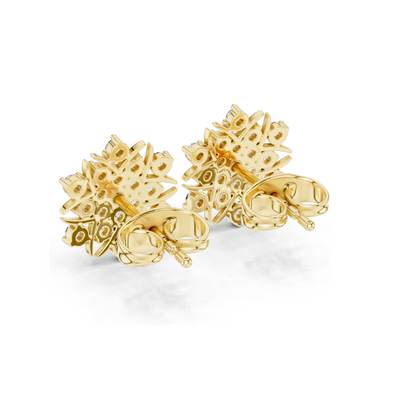 0.38 CT Lab Diamond Earrings for Women | VVS-VS EF Clarity | 18KT, 14KT, 10KT Gold & 925 Silver | Rose, Yellow, White Gold & Moissanite Options