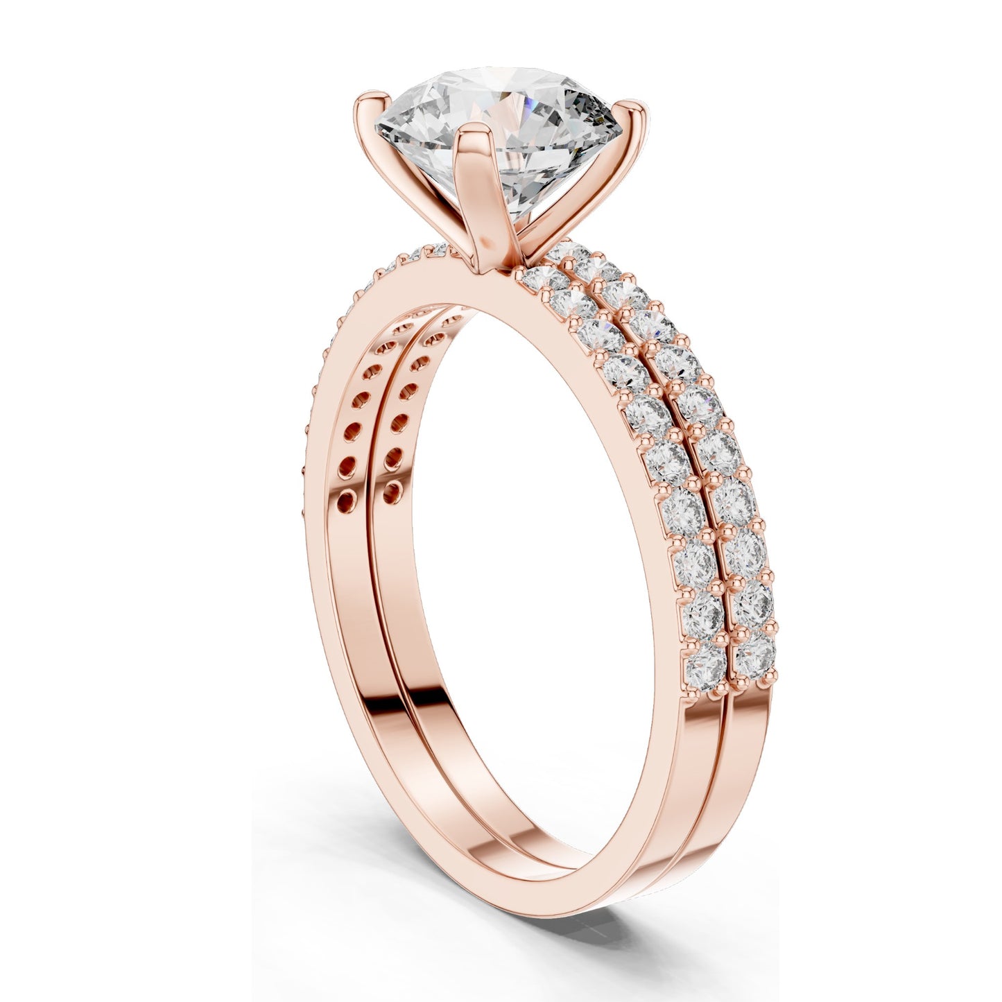 1.87 CT Round Brilliant Lab Diamond Ring for Women | VVS-VS EF Clarity | 18KT, 14KT, 10KT Gold & 925 Silver | Moissanite & Gold Colors
