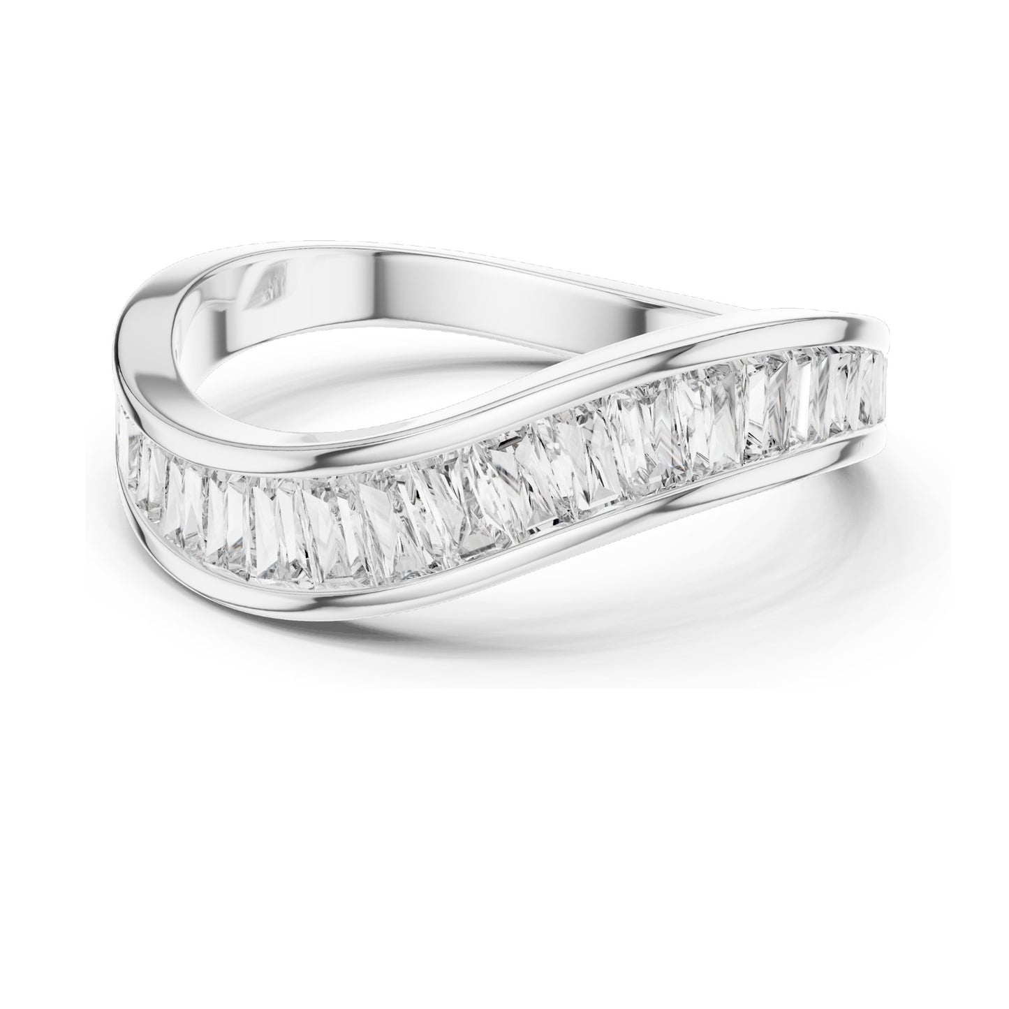 0.819 CT Princess Cut Lab Diamond Pave Band Ring for Women | VVS-VS EF Clarity | 18KT, 14KT, 10KT Gold & 925 Silver | Rose, Yellow, White Gold & Moissanite Options