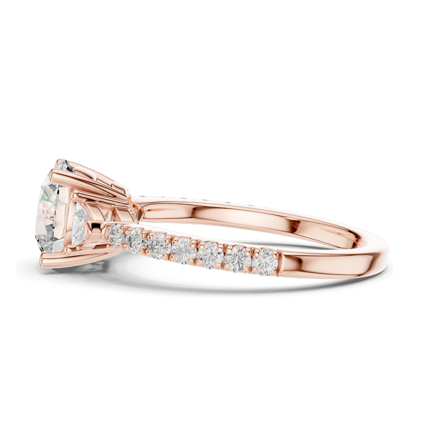 1.776ct Round Brilliant Cut Lab Diamond Engagement Ring | VVS-VS EF CVD Diamonds | 18K, 14K, 10K Gold & 925 Silver | Rose, Yellow, White Gold | Luxury Ring