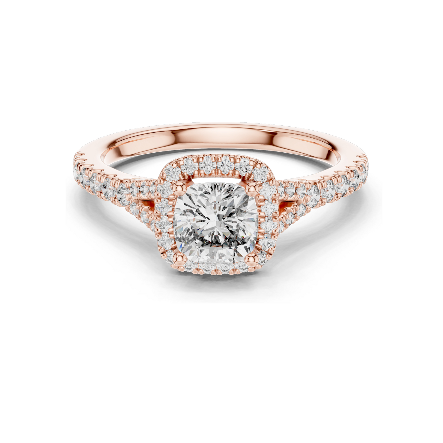 1.376 CT Lab Diamond Cushion Cut Engagement Ring | VVS-VS Clarity | 18KT, 14KT, 10KT Gold & 925 Silver | Rose, Yellow, White Gold Options | Luxury Fine Jewelry