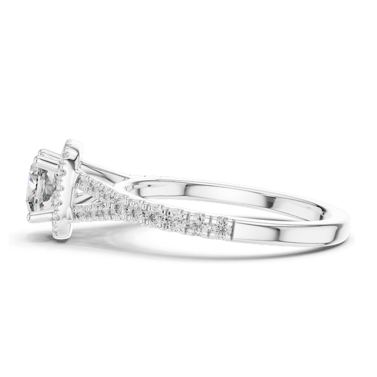 1.376 CT Lab Diamond Cushion Cut Engagement Ring | VVS-VS Clarity | 18KT, 14KT, 10KT Gold & 925 Silver | Rose, Yellow, White Gold Options | Luxury Fine Jewelry